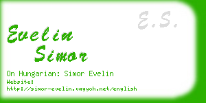 evelin simor business card